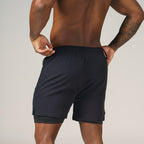 Short de Compressão Dry Fit Preto Bolso Ziper - Fluid