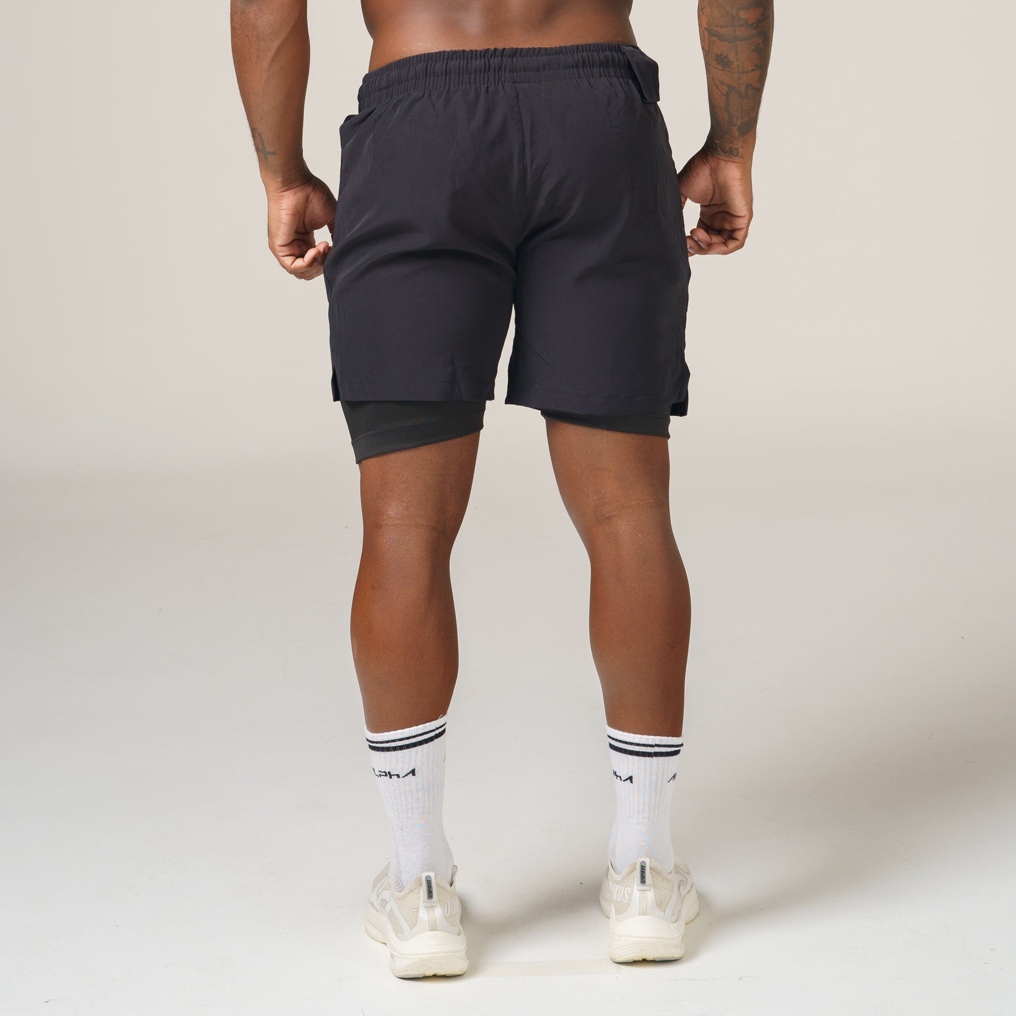 Short de Compressão Dry Fit Preto Bolso Ziper - Lupus