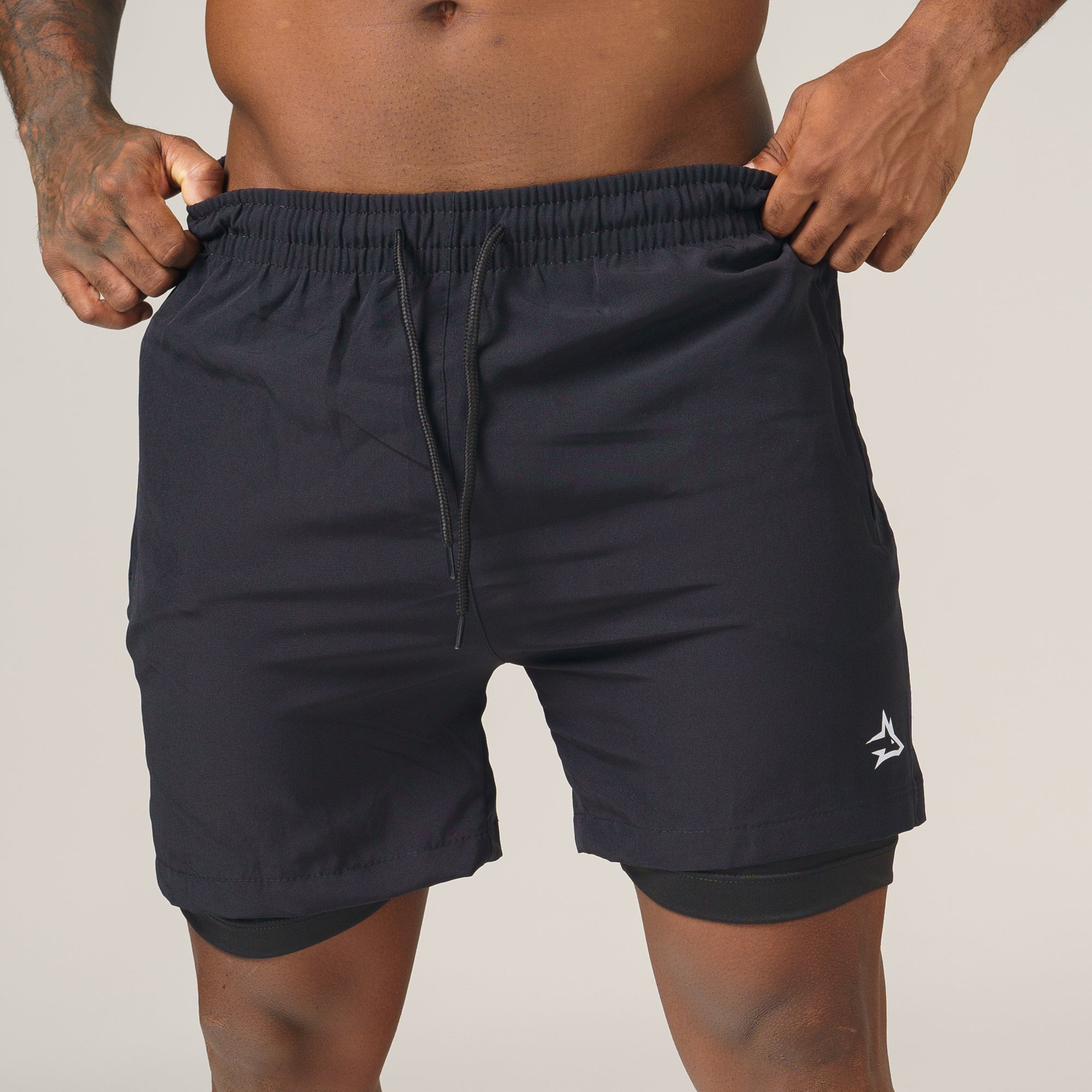 Short de Compressão Dry Fit Preto Bolso Ziper - Lupus