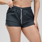 Short de Corrida Feminino Lupus Chumbo