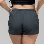 Short de Corrida Feminino Lupus Chumbo