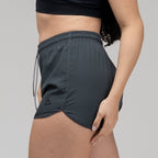 Short de Corrida Feminino Lupus Chumbo