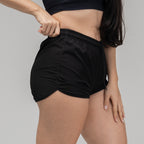 Short de Corrida Feminino Lupus Preto