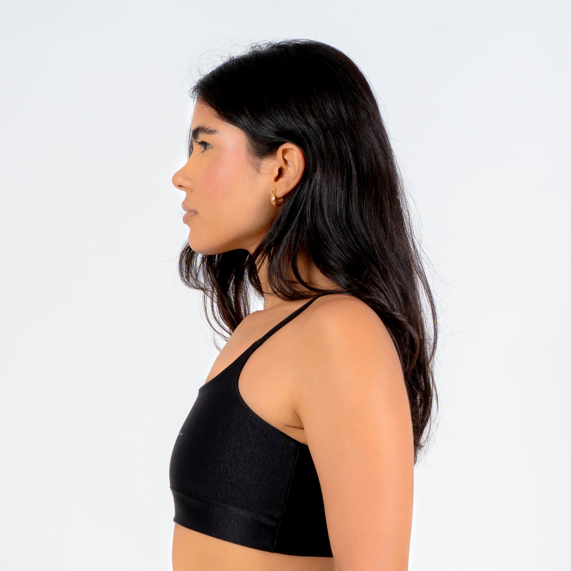 Top Basic Canelado Preto