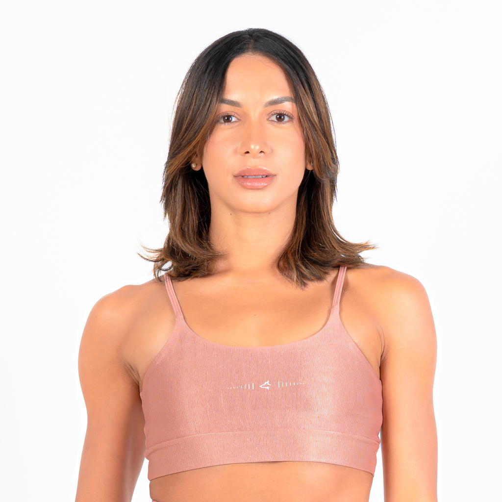 Top Basic Canelado Rosé