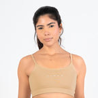 Conjunto Basic Feminino Top e Short - New Horizon Areia