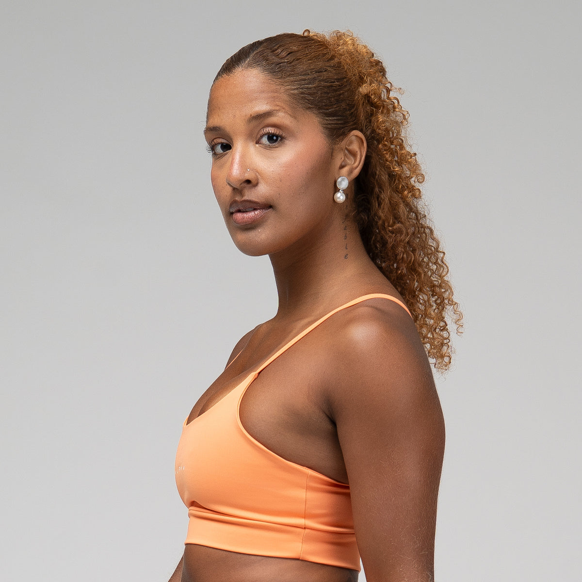 Top Basic New Horizon Laranja Damasco