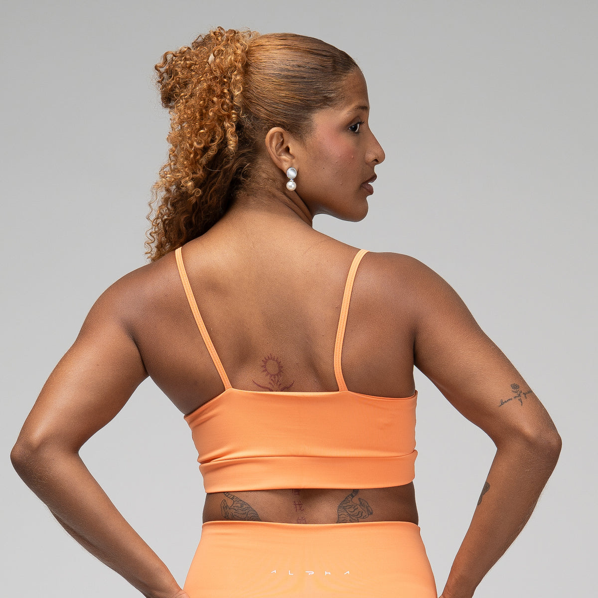 Top Basic New Horizon Laranja Damasco