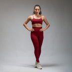 Conjunto Basic Feminino Top e Calça - New Horizon Vinho