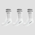 Kit 3 Meias Masculinas Cano Médio Alpha - Branco