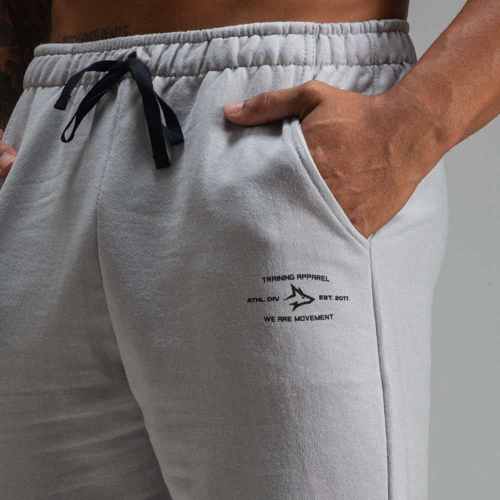 Bermuda Moletom Athletic Cinza