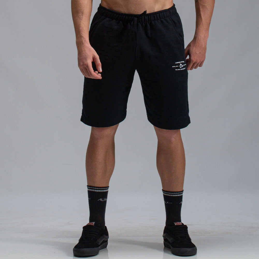 Bermuda Moletom Athletic Preto