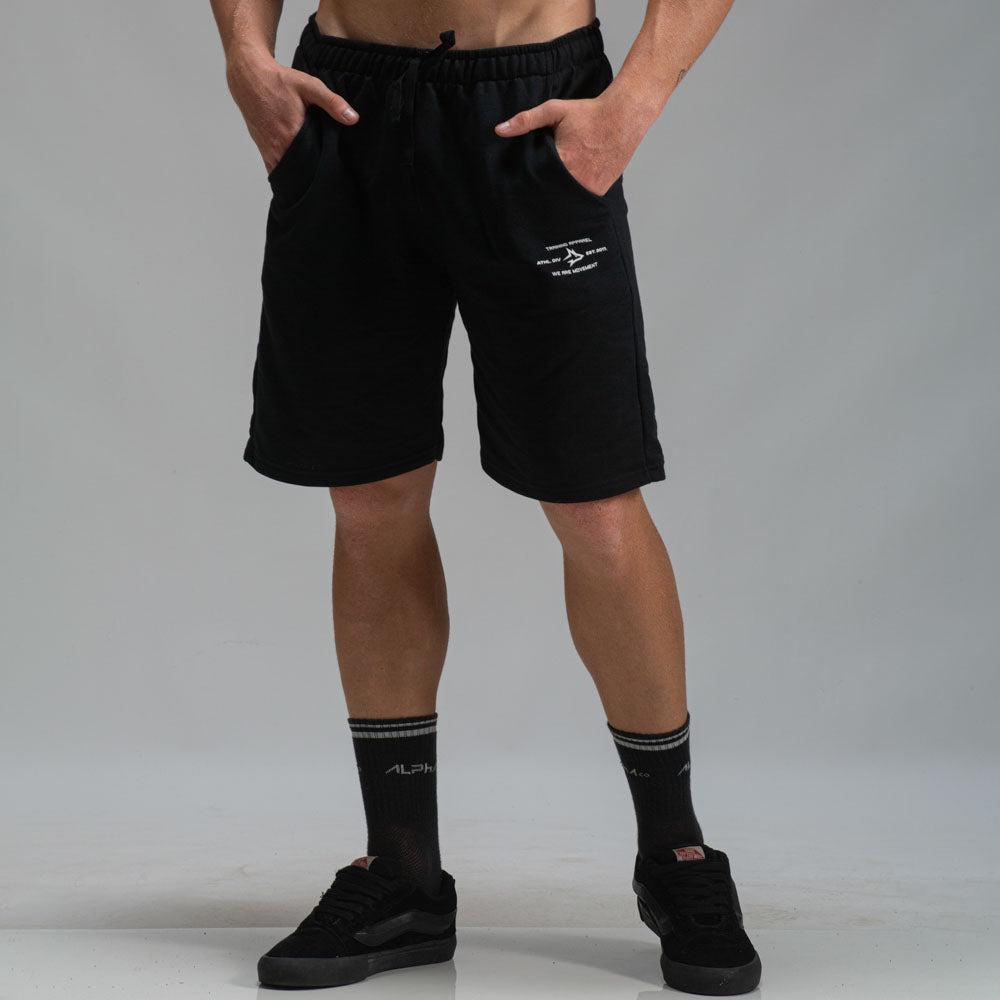 Bermuda Moletom Athletic Preto