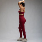 Conjunto Basic Feminino Top e Calça - New Horizon Vinho