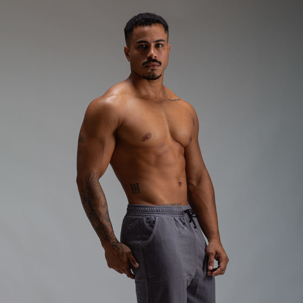 Calça Moletom Jogger Athletic Chumbo
