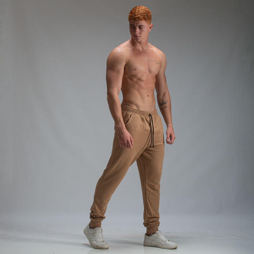 Calça Moletom Jogger Athletic Marrom