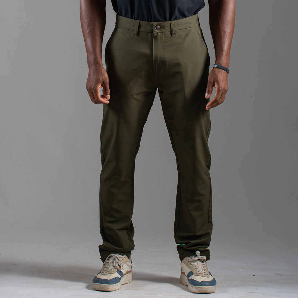 Calça Reta New Horizon Verde Musgo