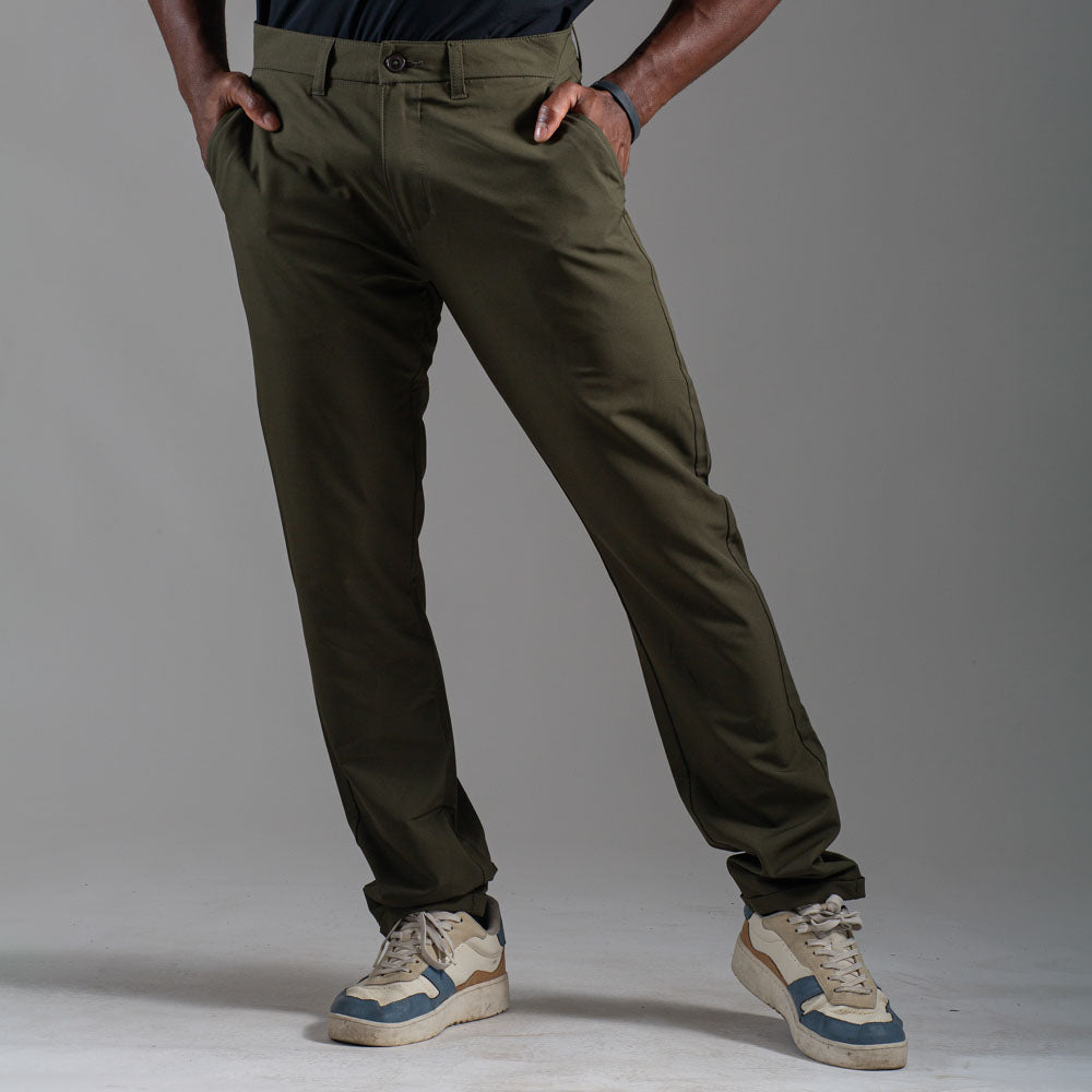 Calça Reta New Horizon Verde Musgo