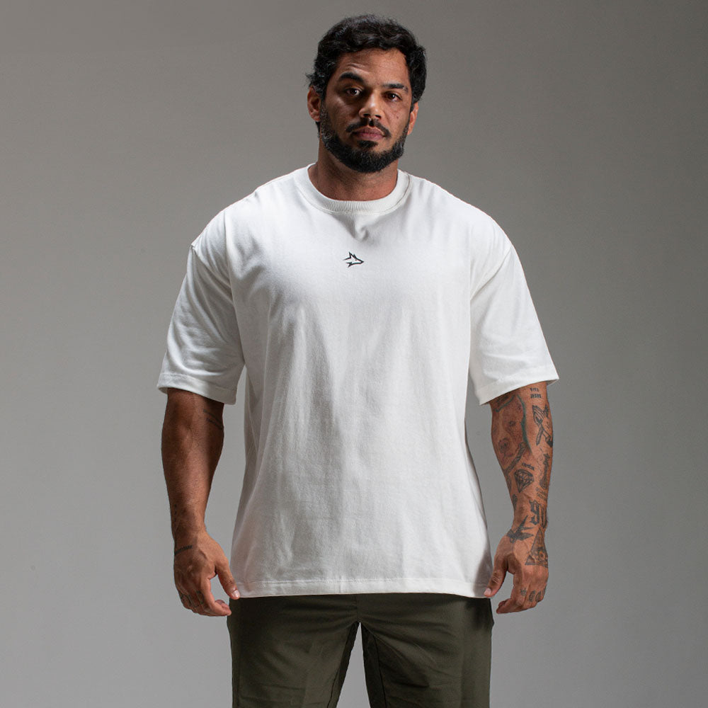 Camiseta Oversized Hero Off White