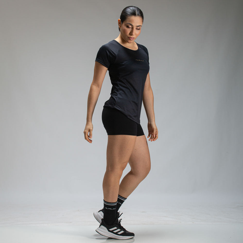 Camiseta Feminina Dry Fit New Horizon Preto