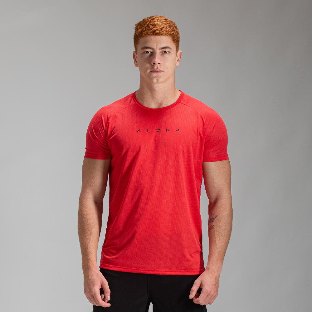 Camiseta Dry Fit Horizon Vermelho Acerola