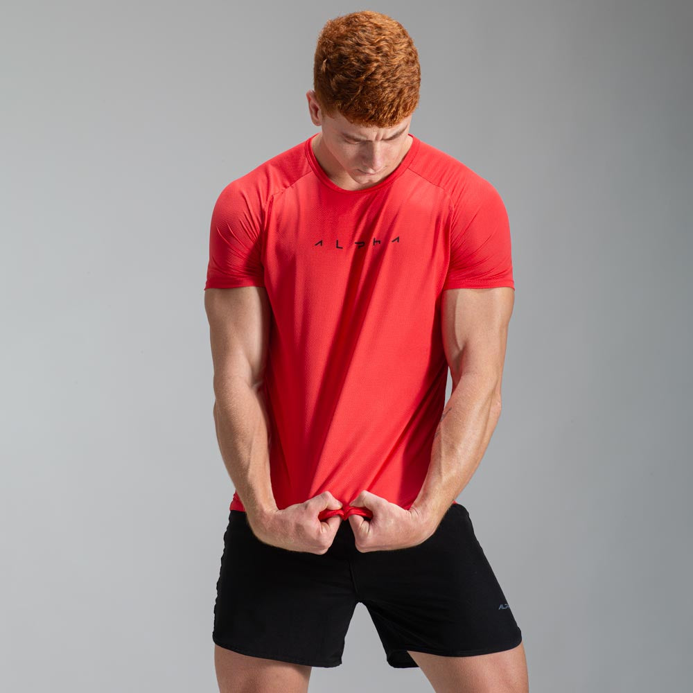 Camiseta Dry Fit Horizon Vermelho Acerola