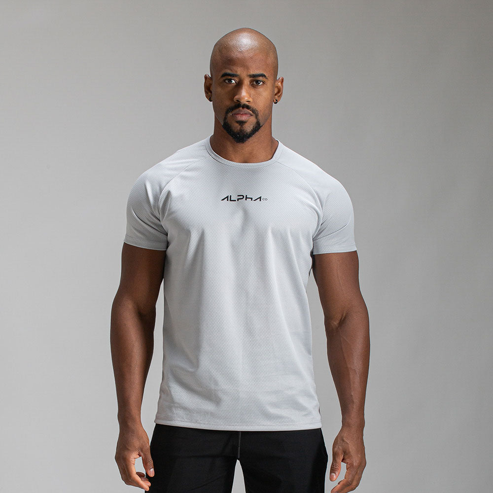 Camiseta Dry Fit New Fluid Cinza Prata