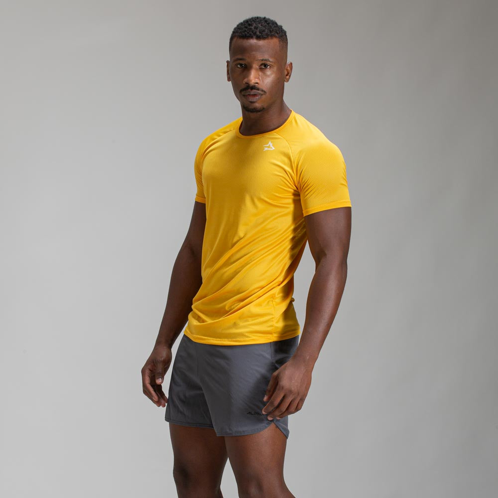 Camiseta Dry Fit New Lupus Amarelo Mostarda