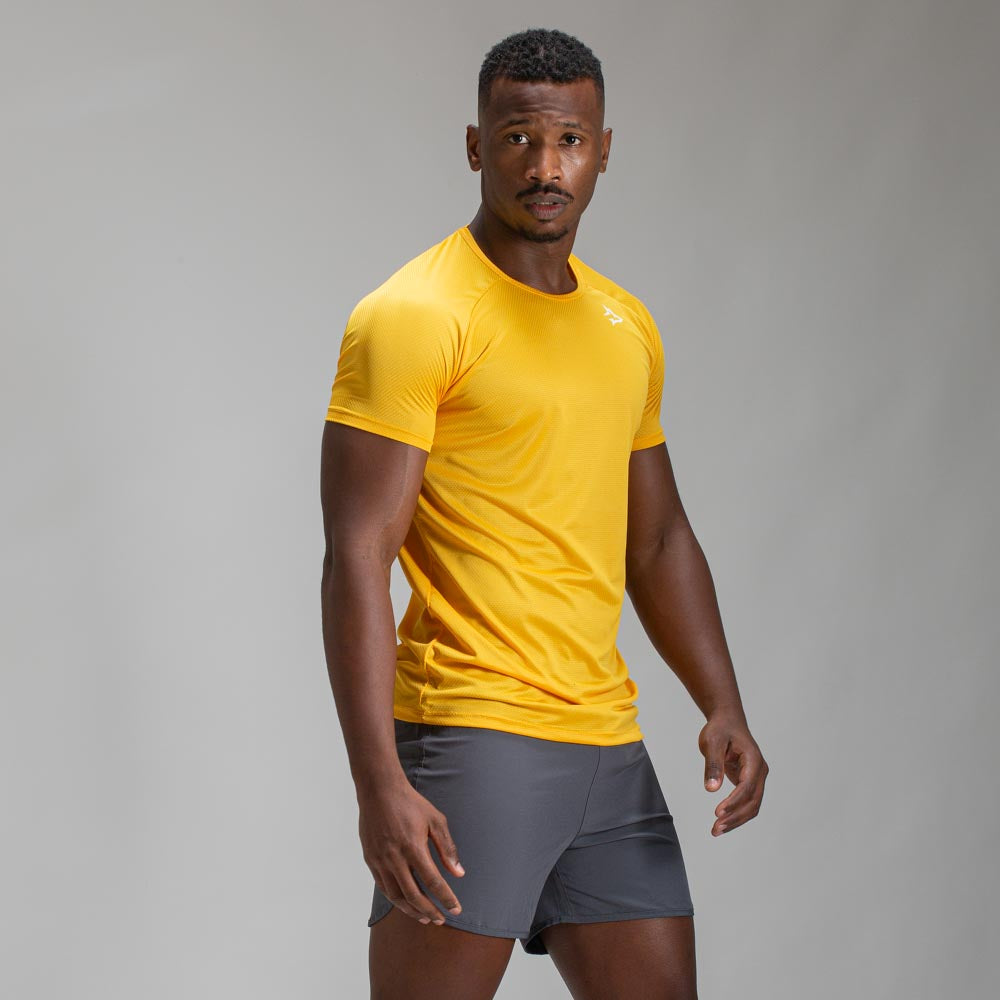 Camiseta Dry Fit New Lupus Amarelo Mostarda