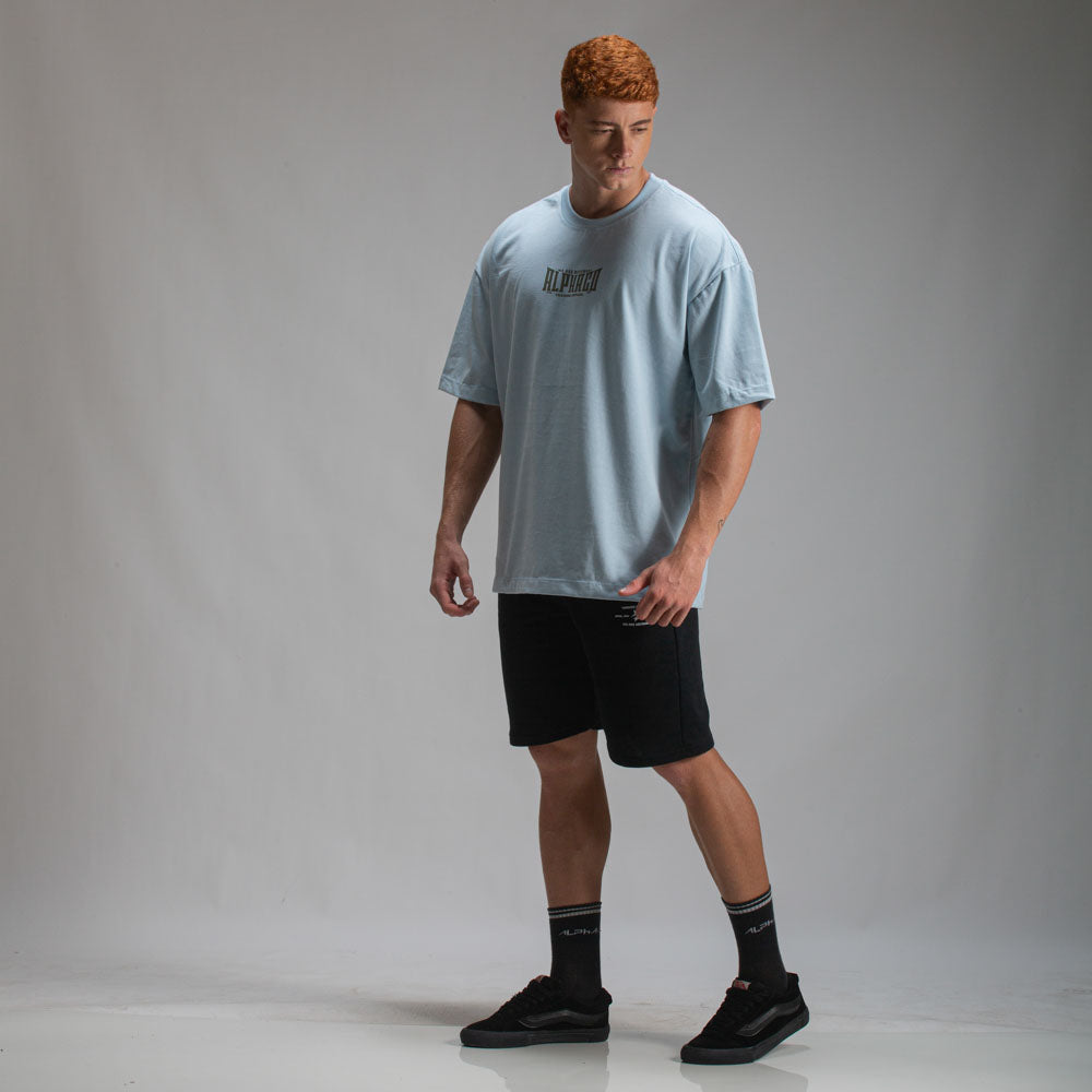 Camiseta Oversized Solid Azul Celeste