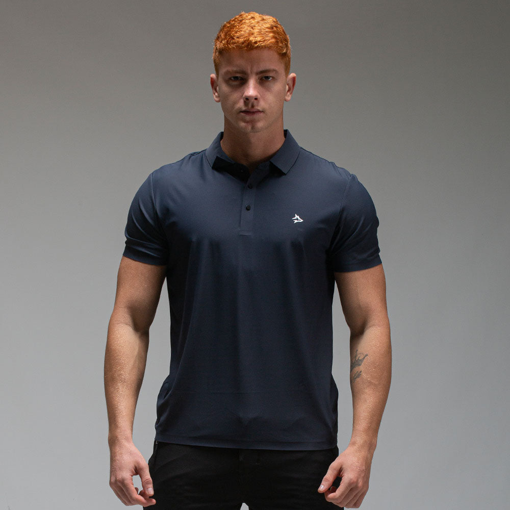 Camisa Polo Dry Fit Lupus Marinho