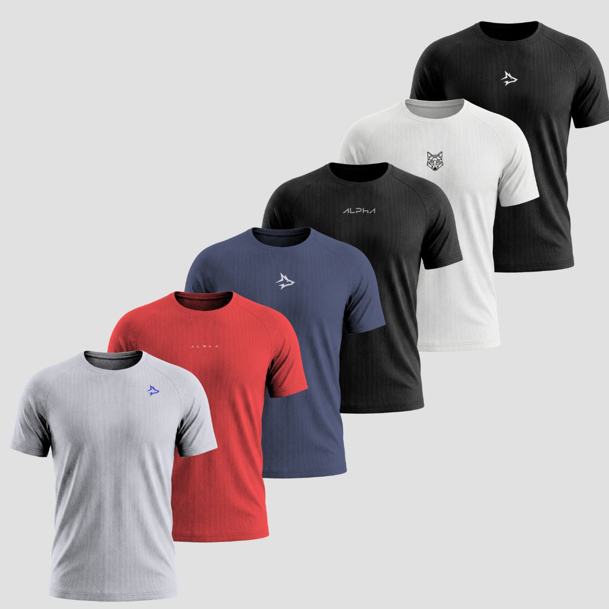 Combo 6 Camisetas de Treino Dry Fit