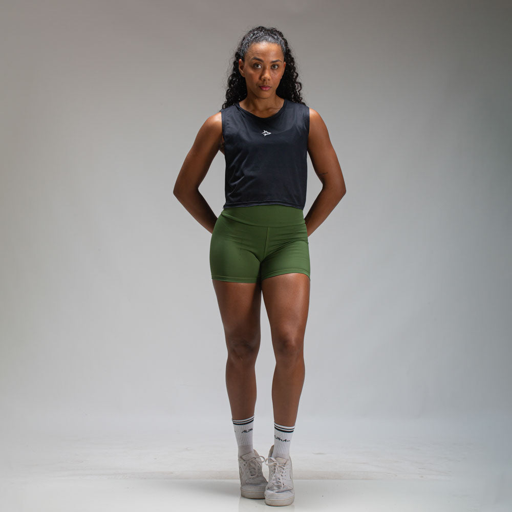 Cropped Dry Fit Middle Lupus Preto