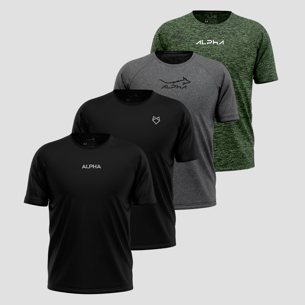 Kit 4 Camisetas Dry Fit para Evoluir no Treino