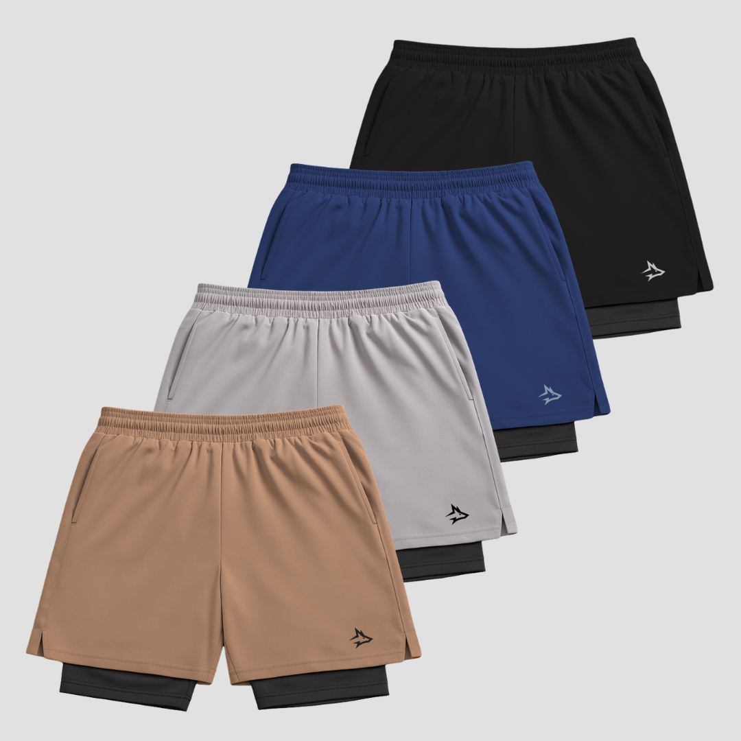 Kit 4 Bermudas de Compressão: Treino Intenso