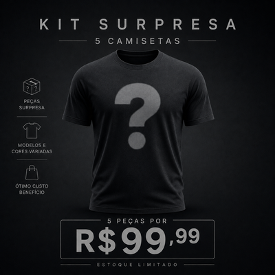 Kit 5 Camisetas / Regata Surpresa