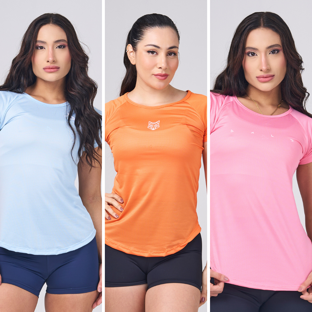 Kit 3 Camisetas Femininas Dy Essential