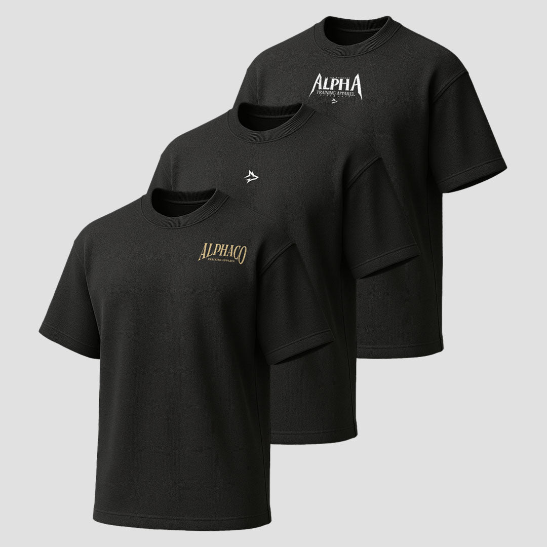 Kit 02 - 3 Oversized All Black