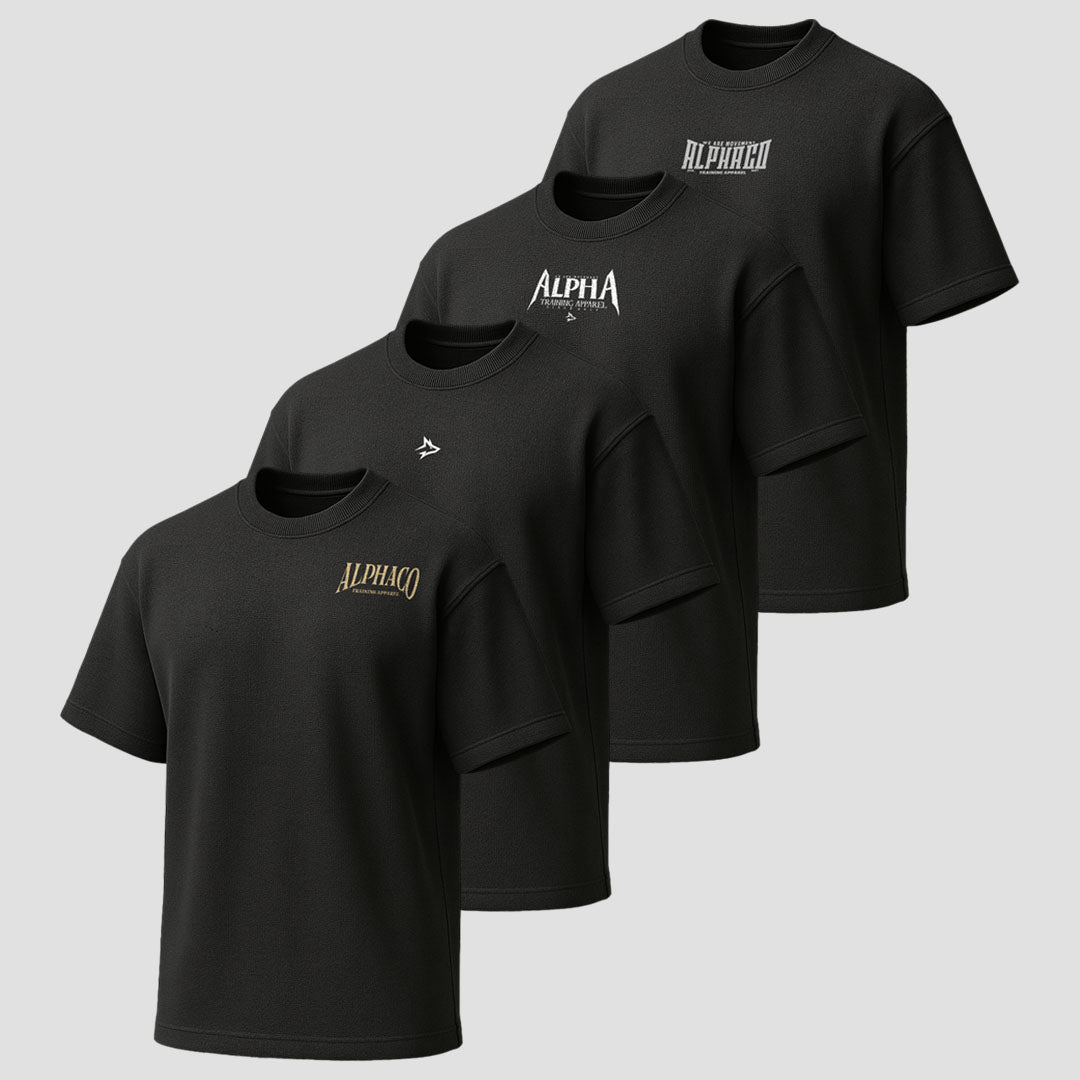 Kit 01 - 4 Oversized All Black