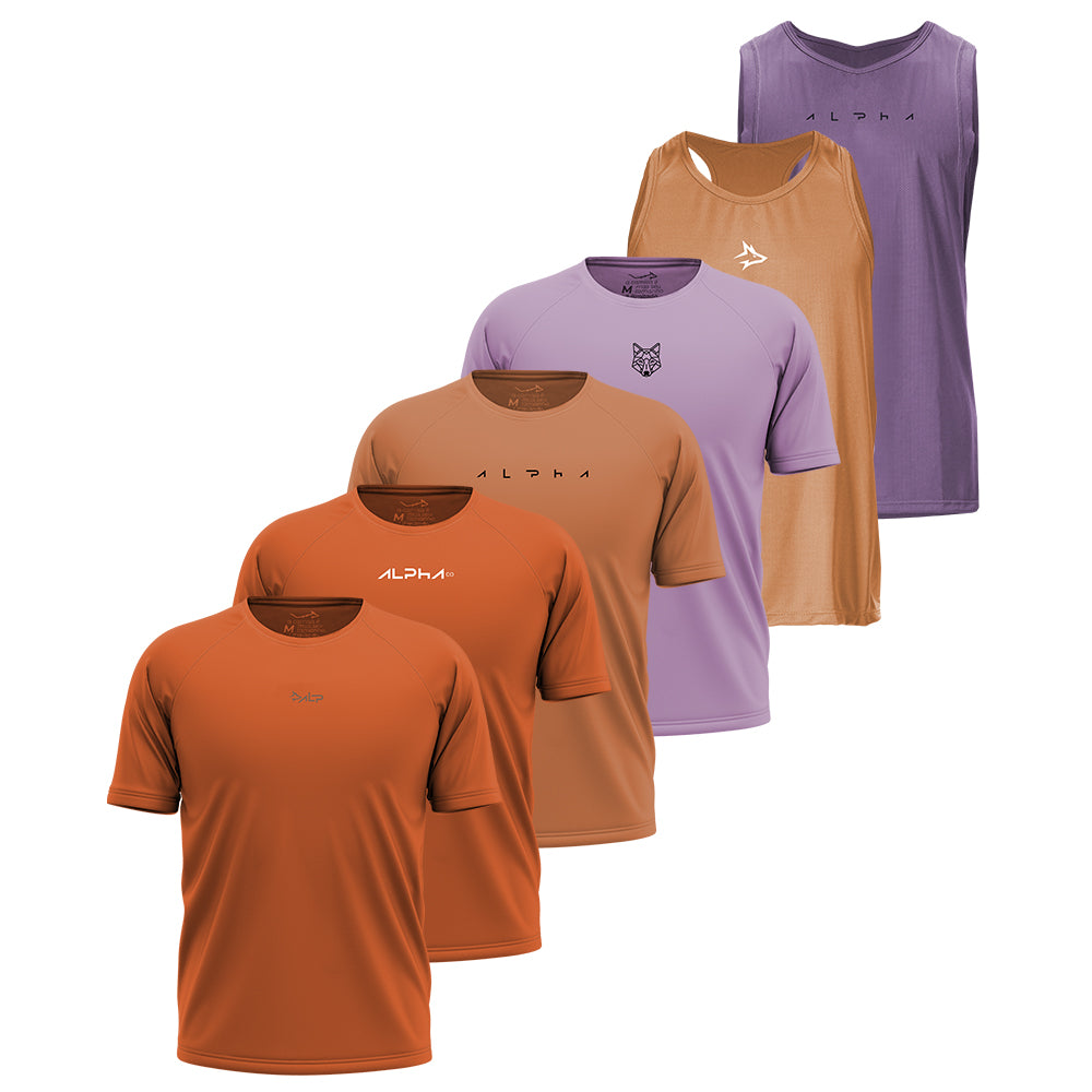 Kit 6 Camisetas Essenciais Dry Fit