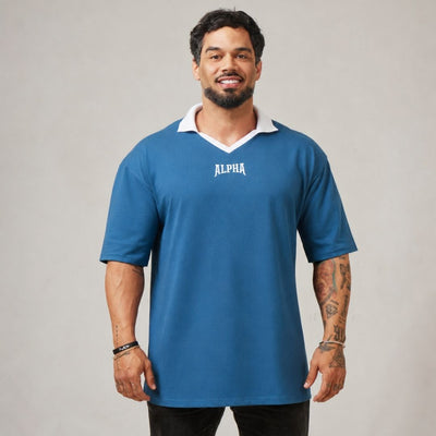 Camiseta Oversized Legacy Azul Vintage