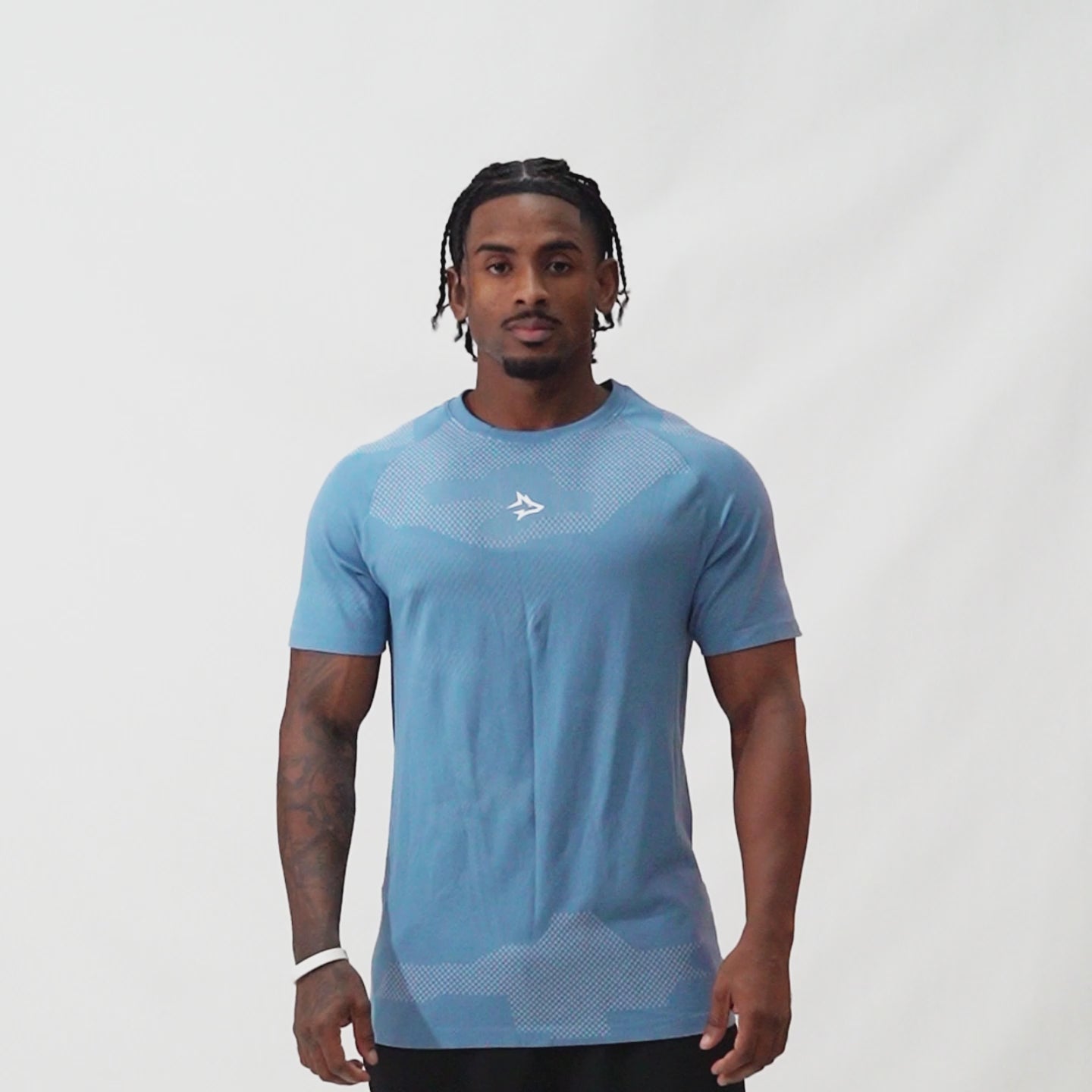Camiseta Apex Dry Middle Lupus Azul Petróleo - Sem Costura