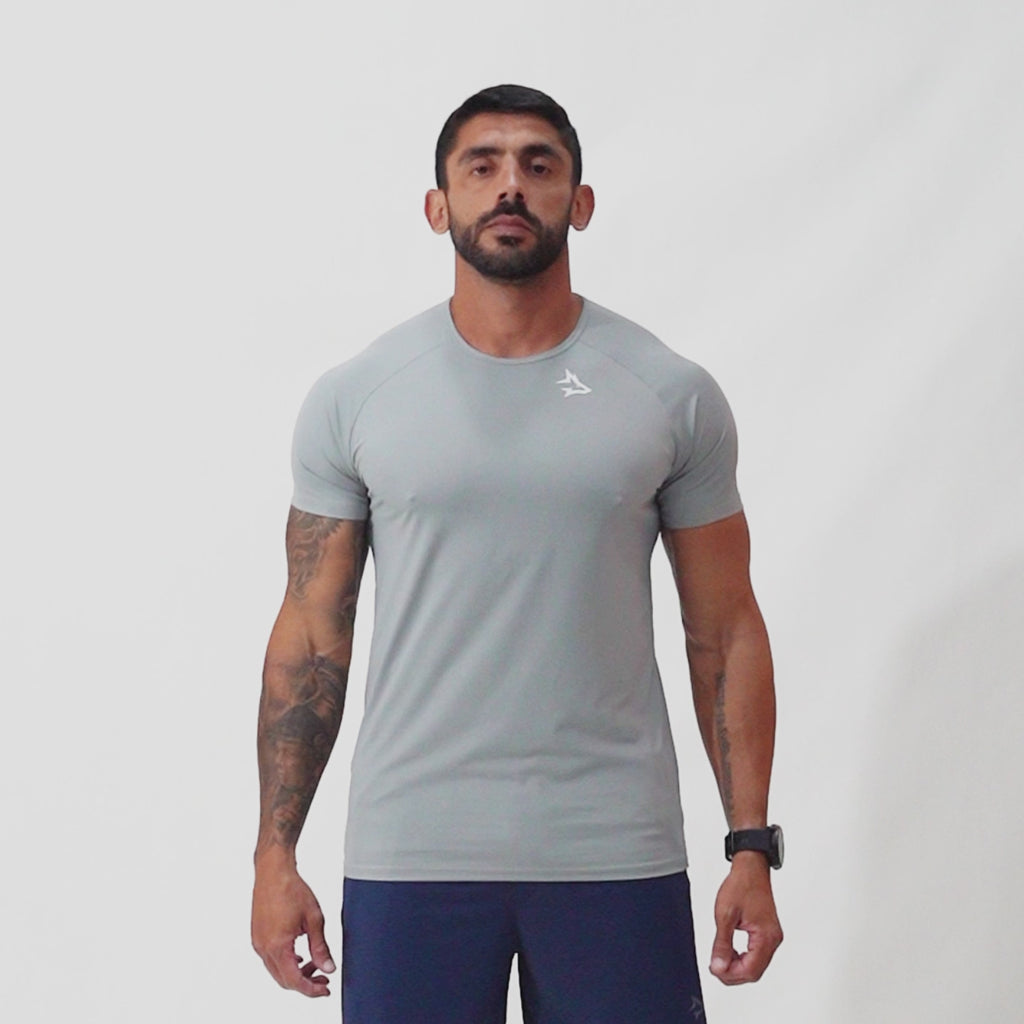Camiseta Poliamida New Lupus Cinza Gelo