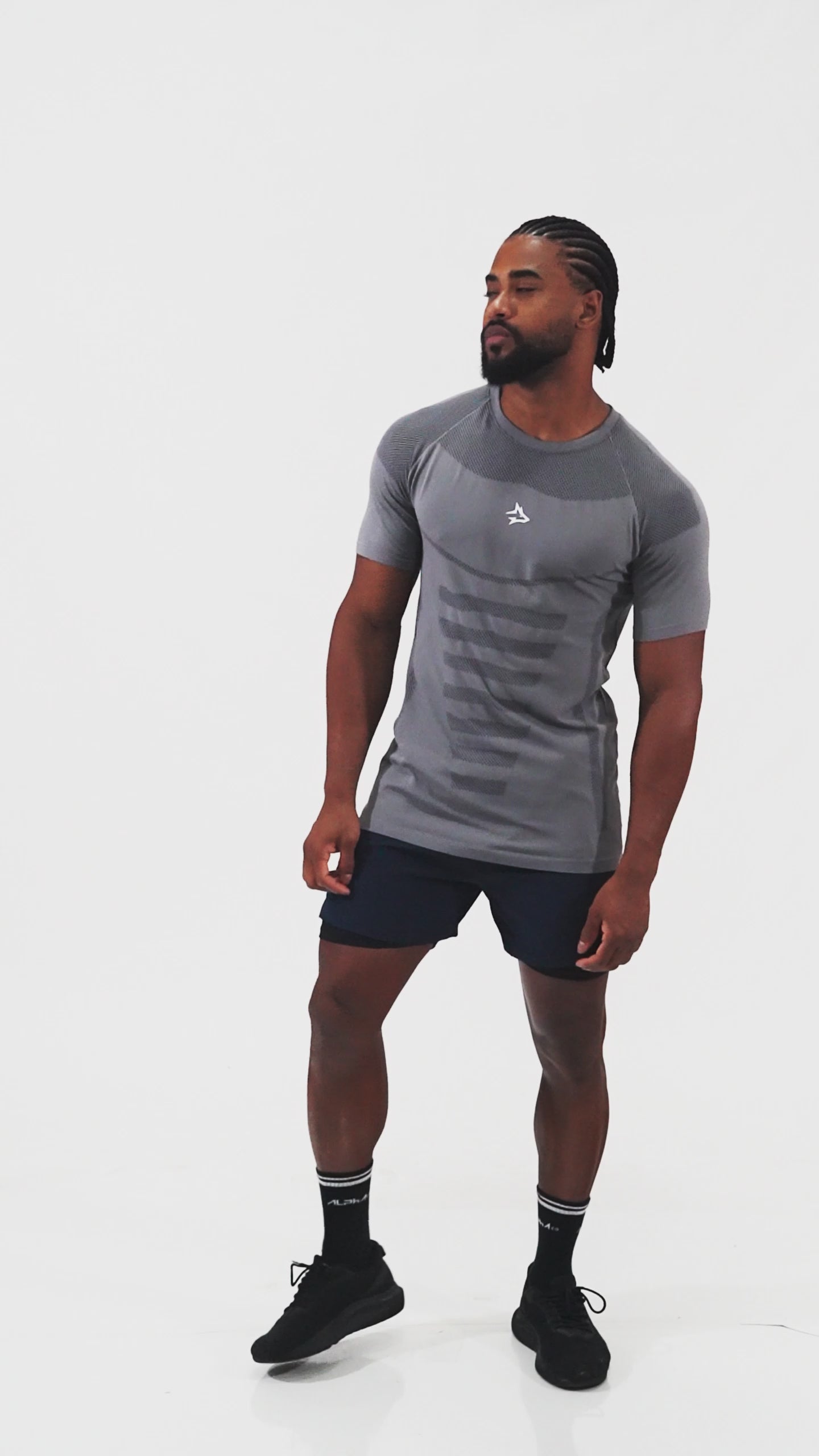 Camiseta Apex Dry Core Cinza - Sem Costura