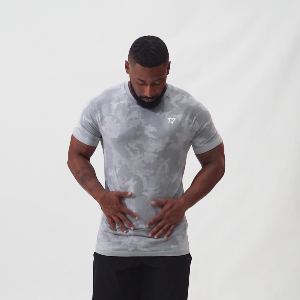 Camiseta Apex Dry New Lupus Cinza Gelo - Sem Costura