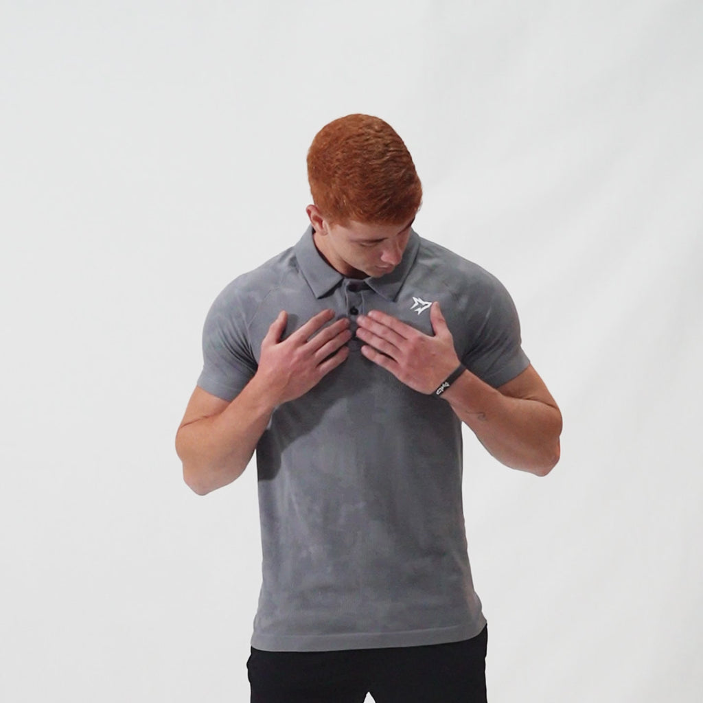 Camisa Polo Apex Dry New Lupus Cinza - Sem Costura