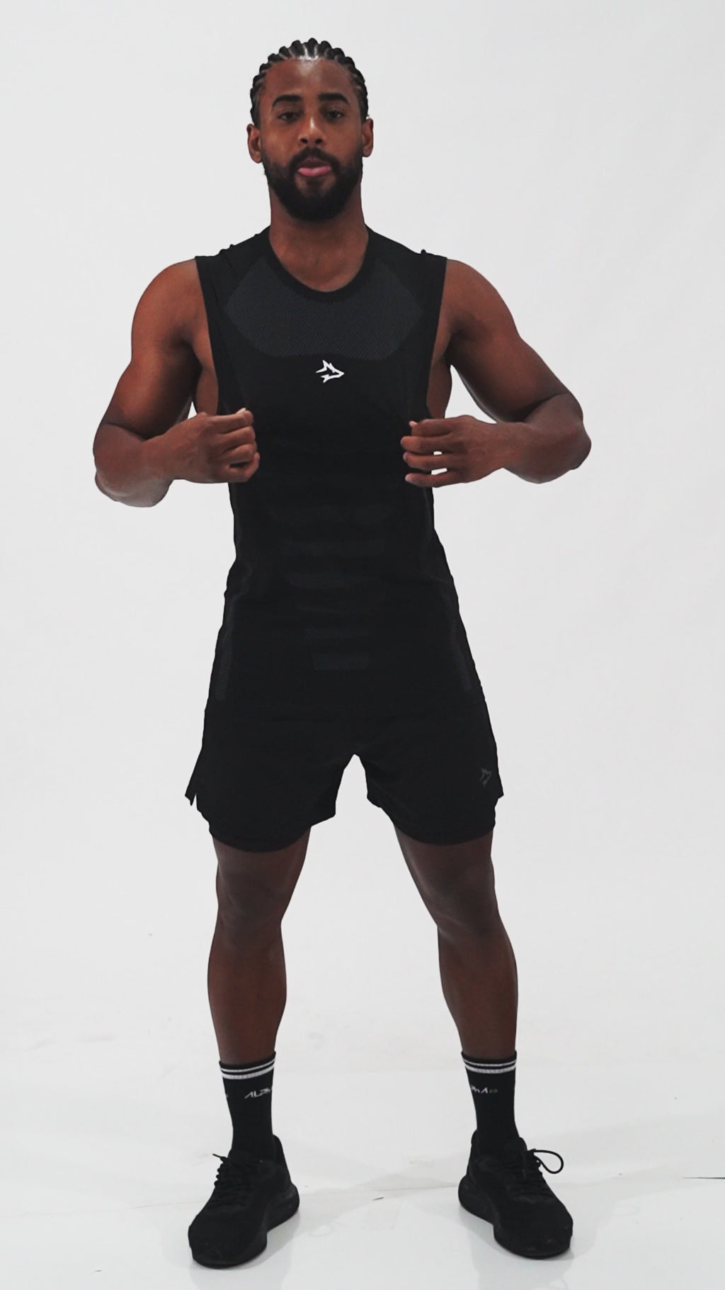 Regata Apex Dry Core Preto - Sem Costura