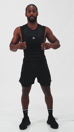 Regata Apex Dry Core Preto - Sem Costura