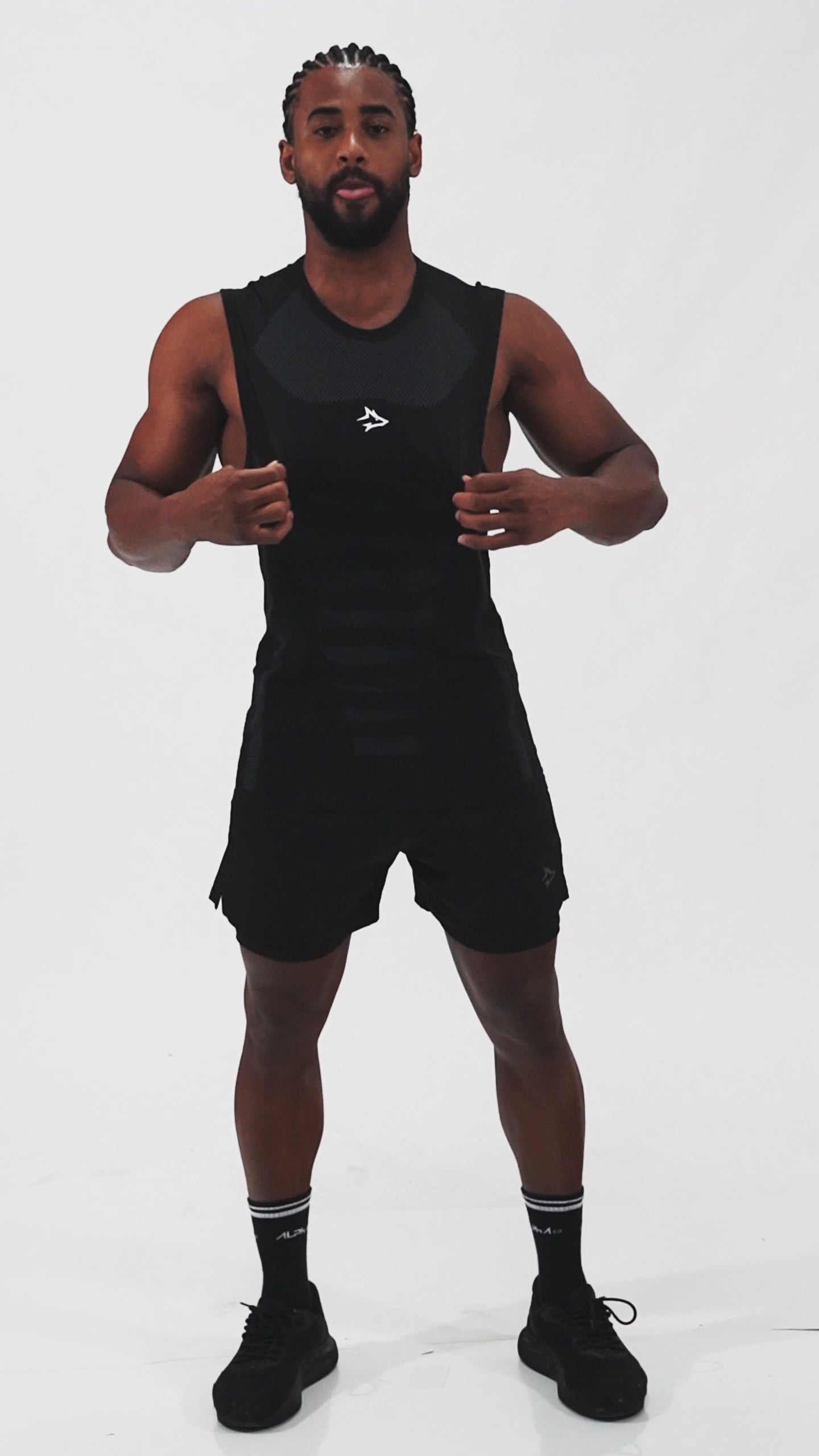 Regata Apex Dry Core Preto - Sem Costura