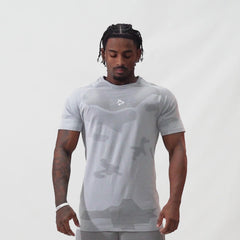 Camiseta Apex Dry Middle Lupus Cinza Gelo - Sem Costura